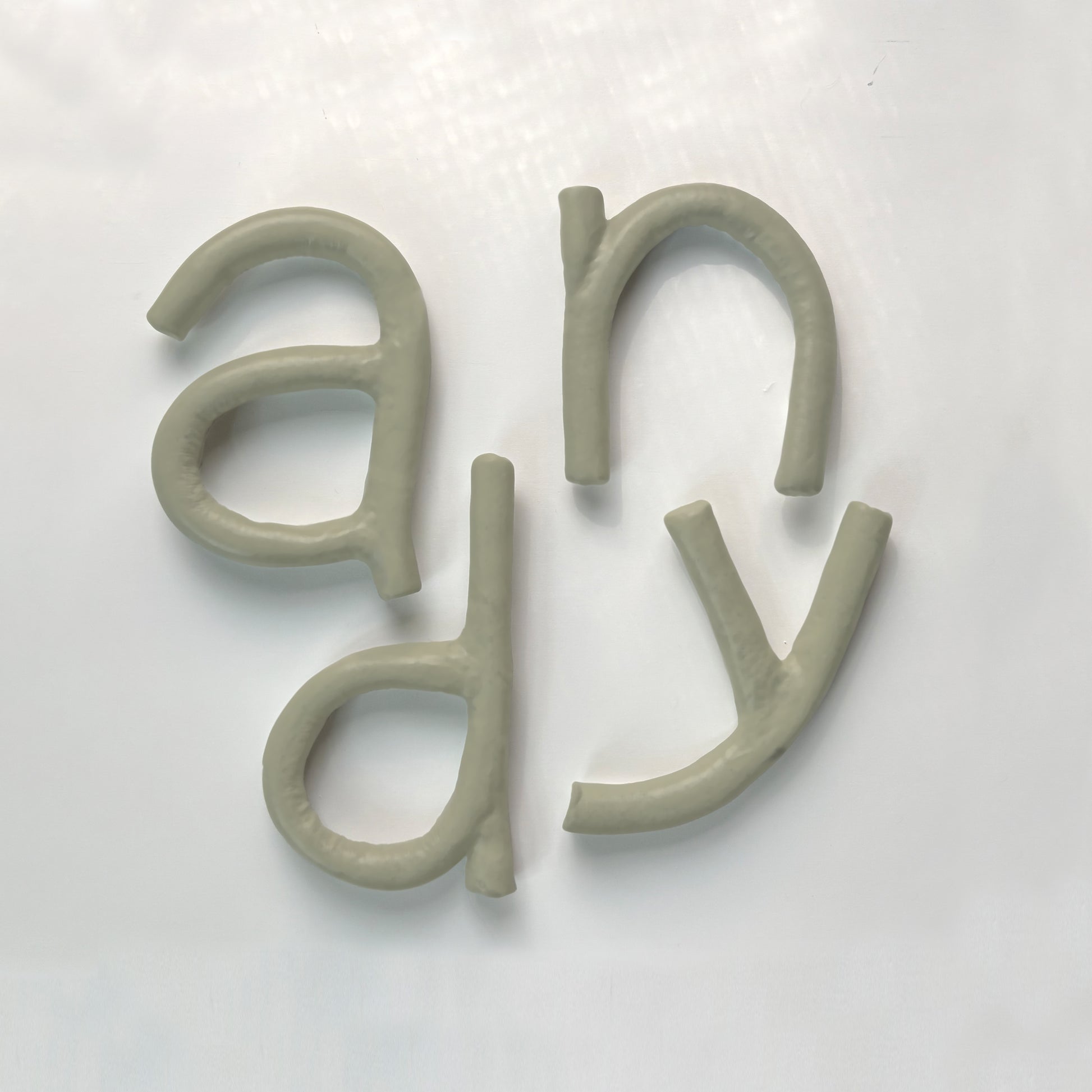 Clay Letters | Cypress Green