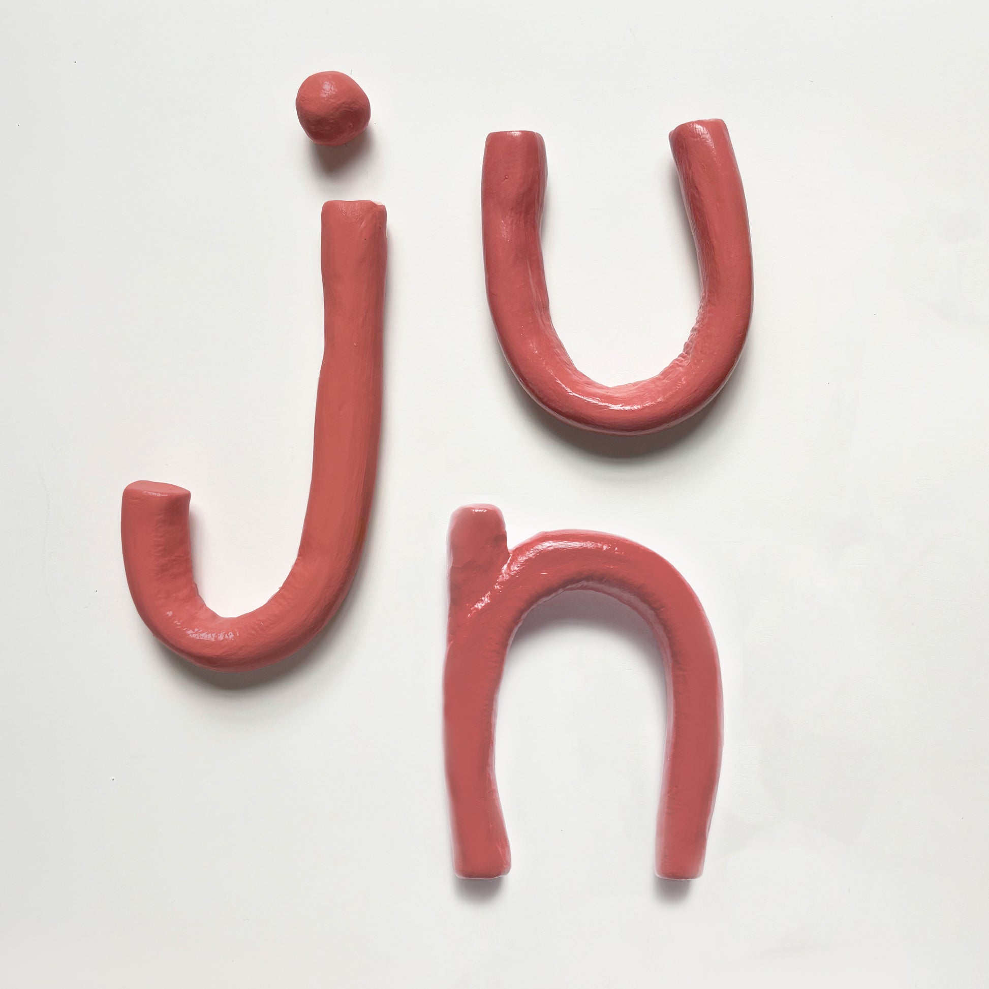 Clay Letters | Dark Pink