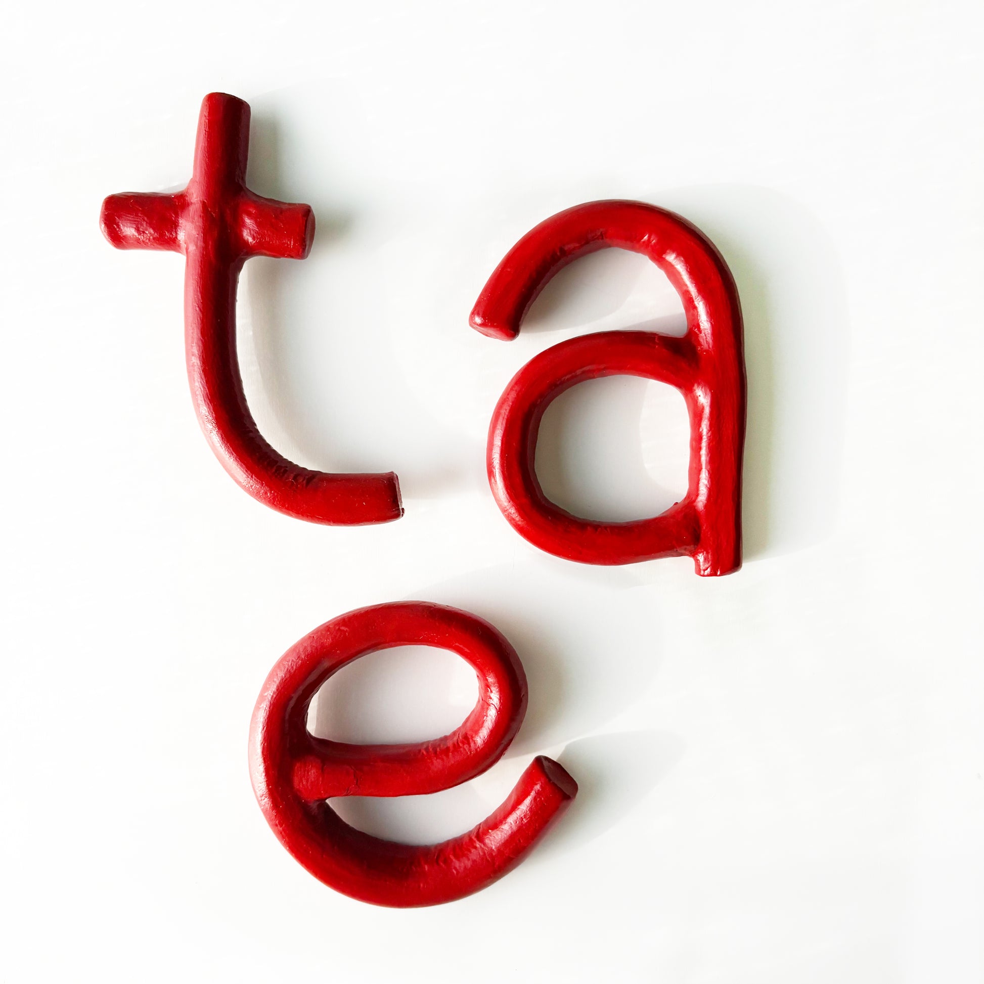 Clay Letters | Red