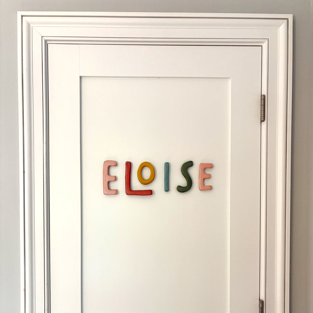 Retro Clay Letters | Pastel Rainbow