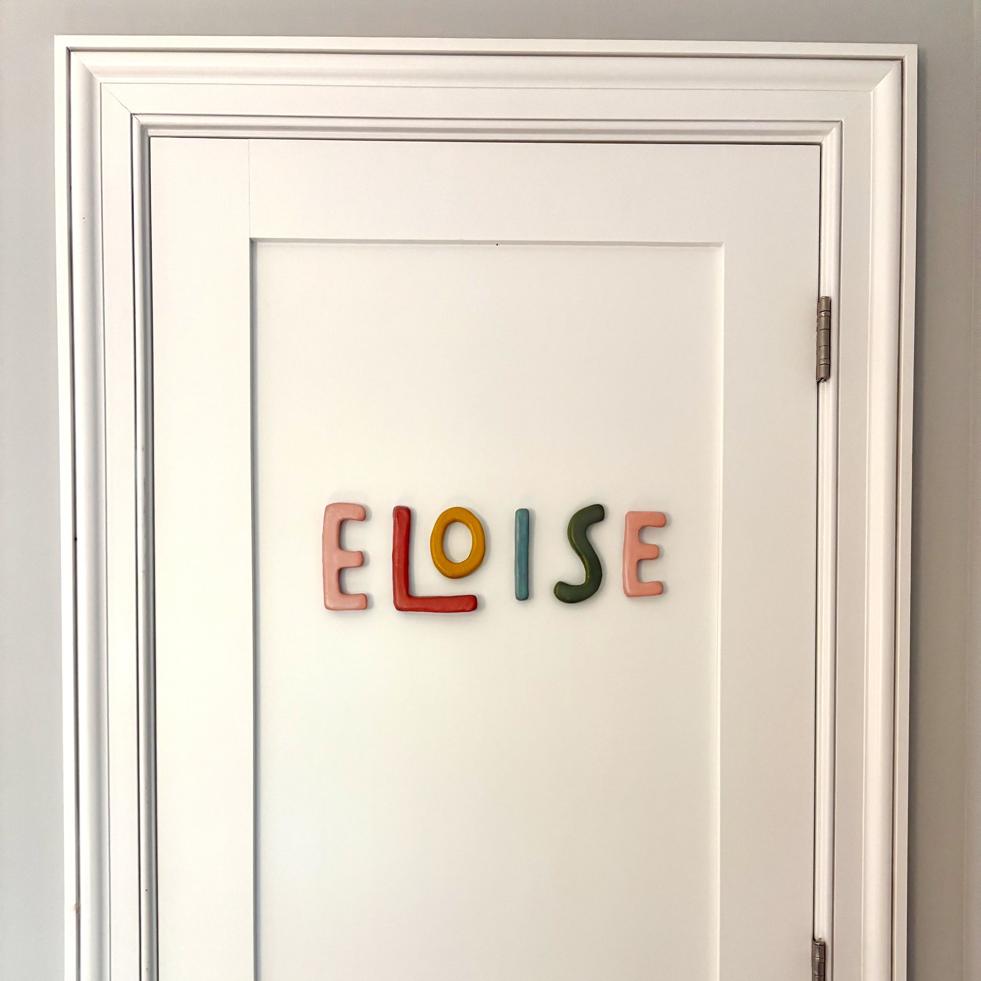 Retro Clay Letters | Pastel Rainbow