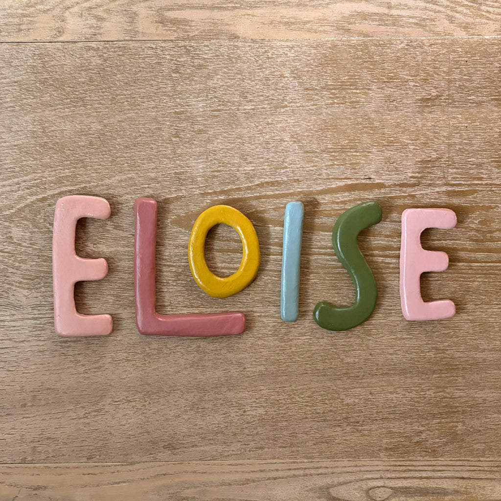 Retro Clay Letters | Pastel Rainbow