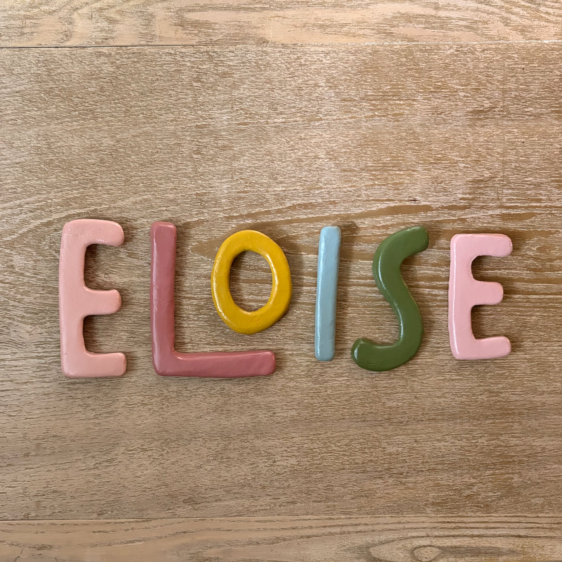 Retro Clay Letters | Pastel Rainbow