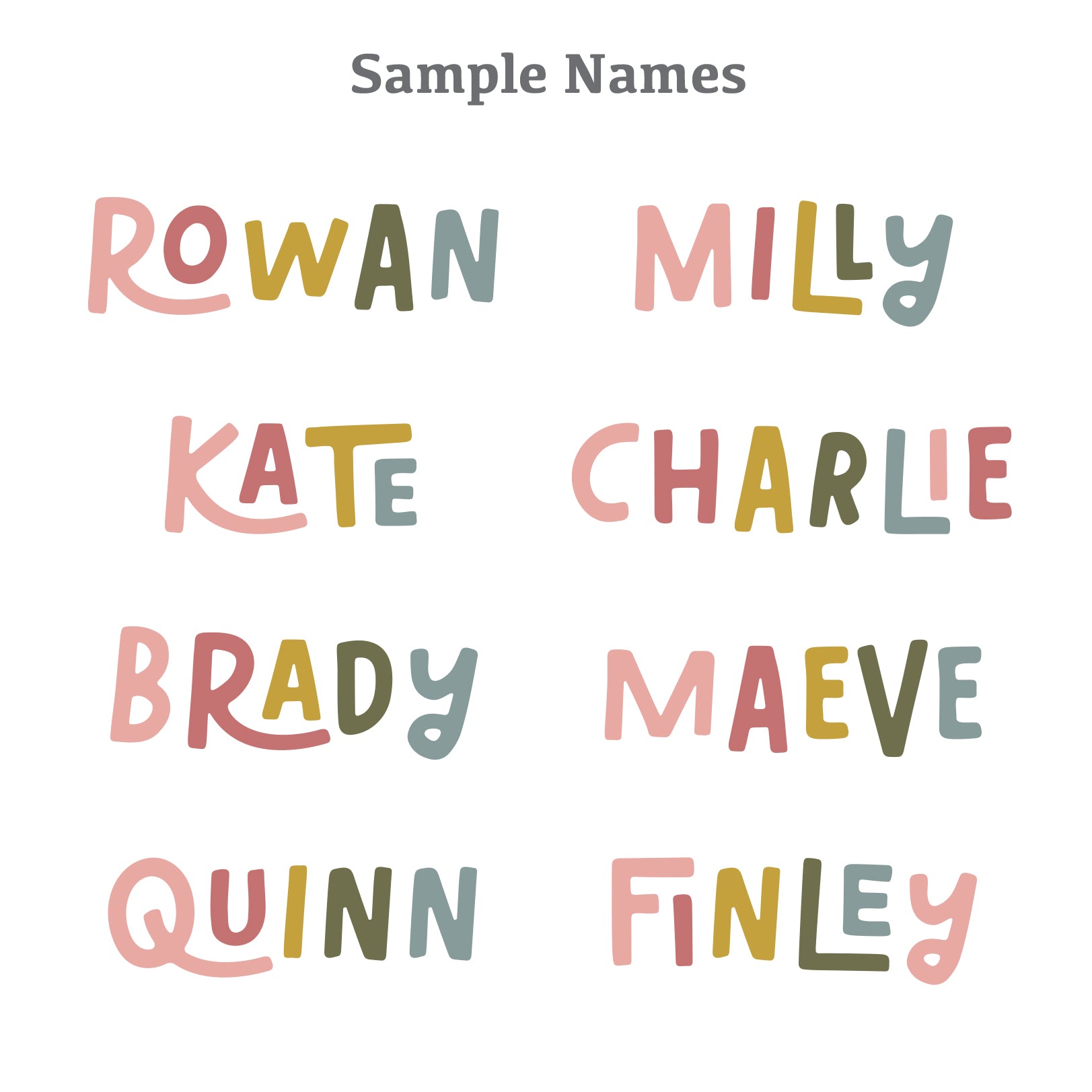 Retro Clay Letters | Pastel Rainbow