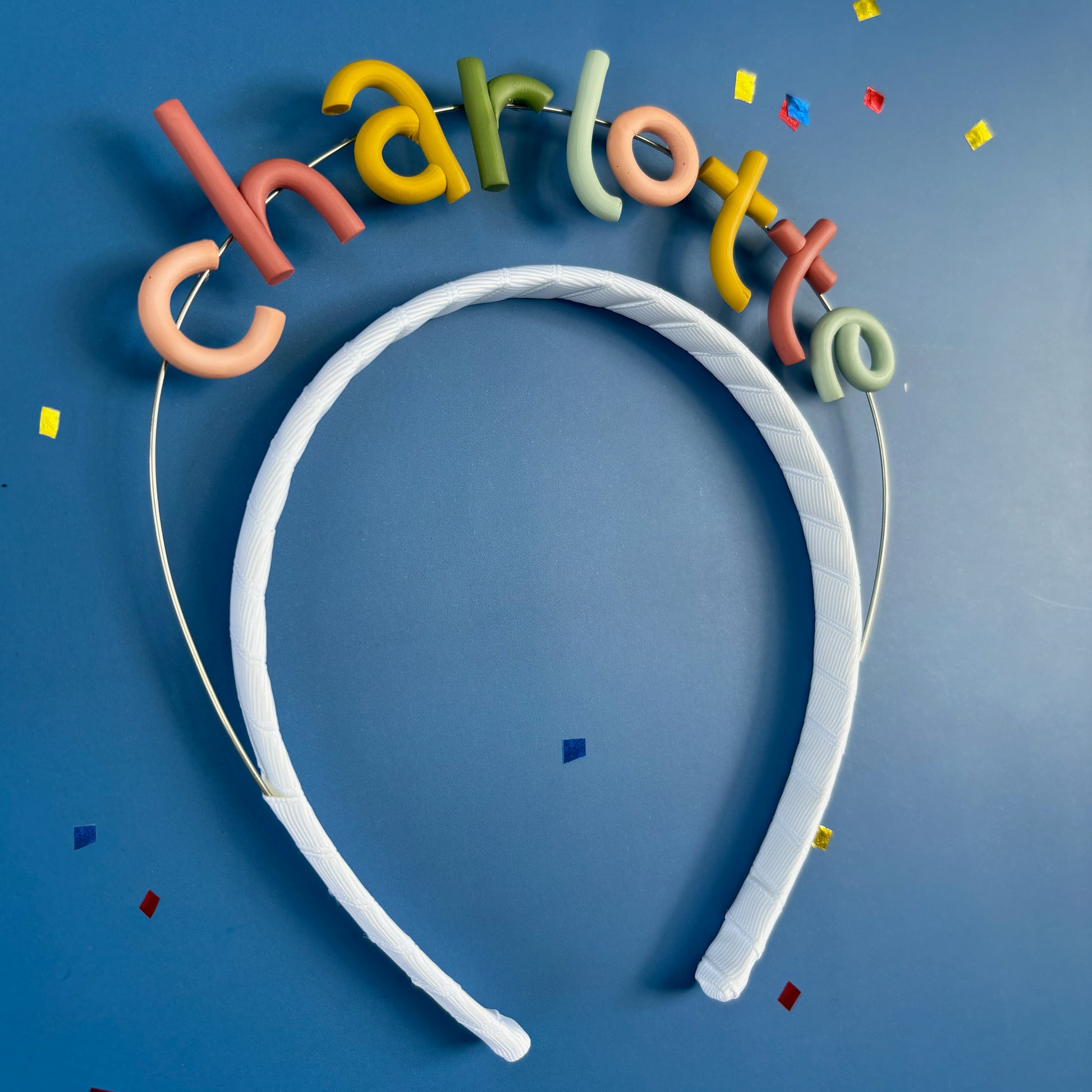 Personalized Birthday Headband | Single Pastel Rainbow