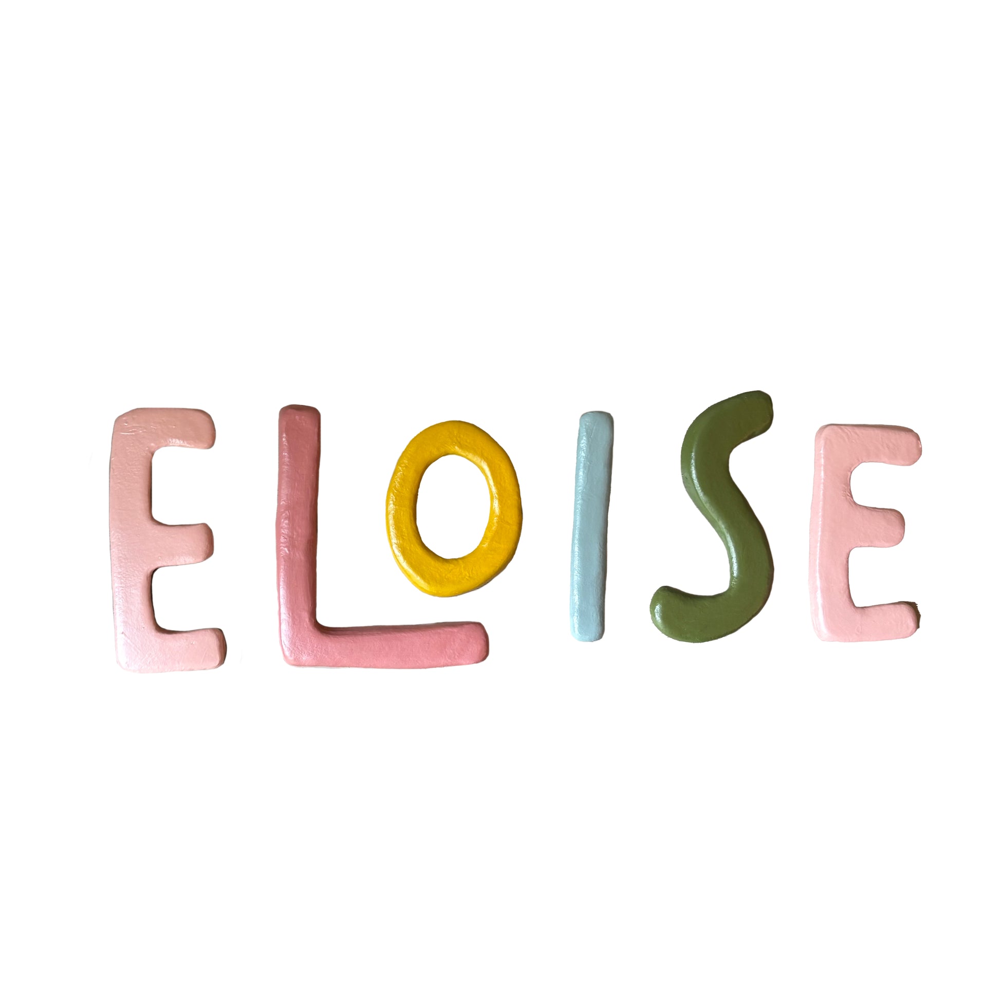 Retro Clay Letters | Pastel Rainbow