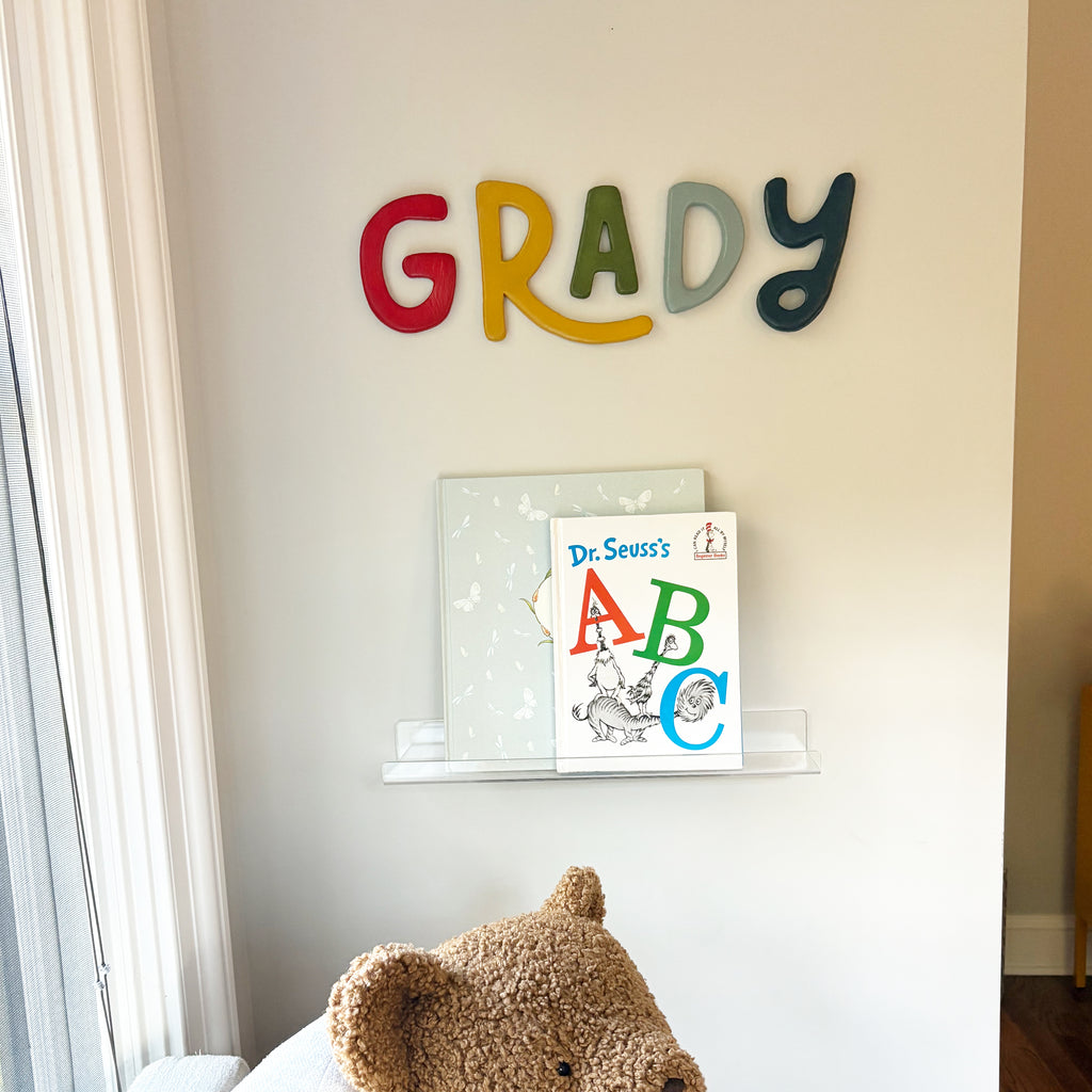 Retro Clay Letters | Primary Rainbow