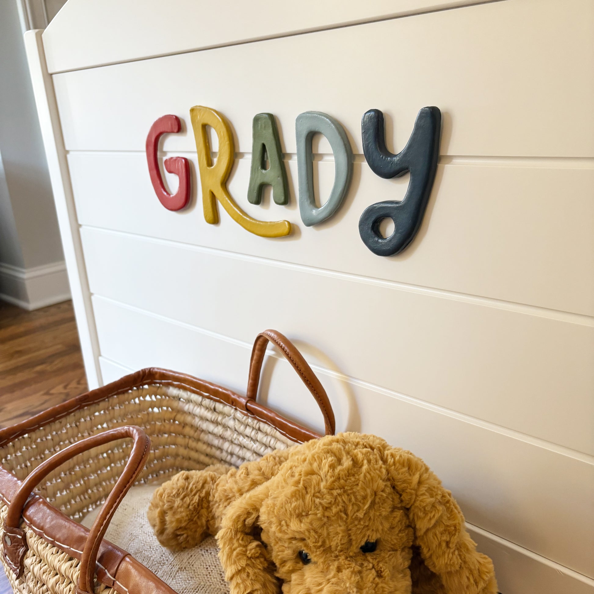 Retro Clay Letters | Primary Rainbow