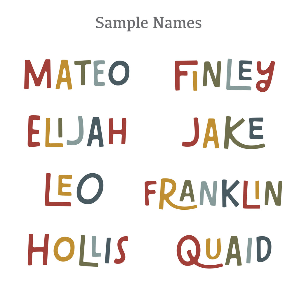 Retro Clay Letters | Primary Rainbow