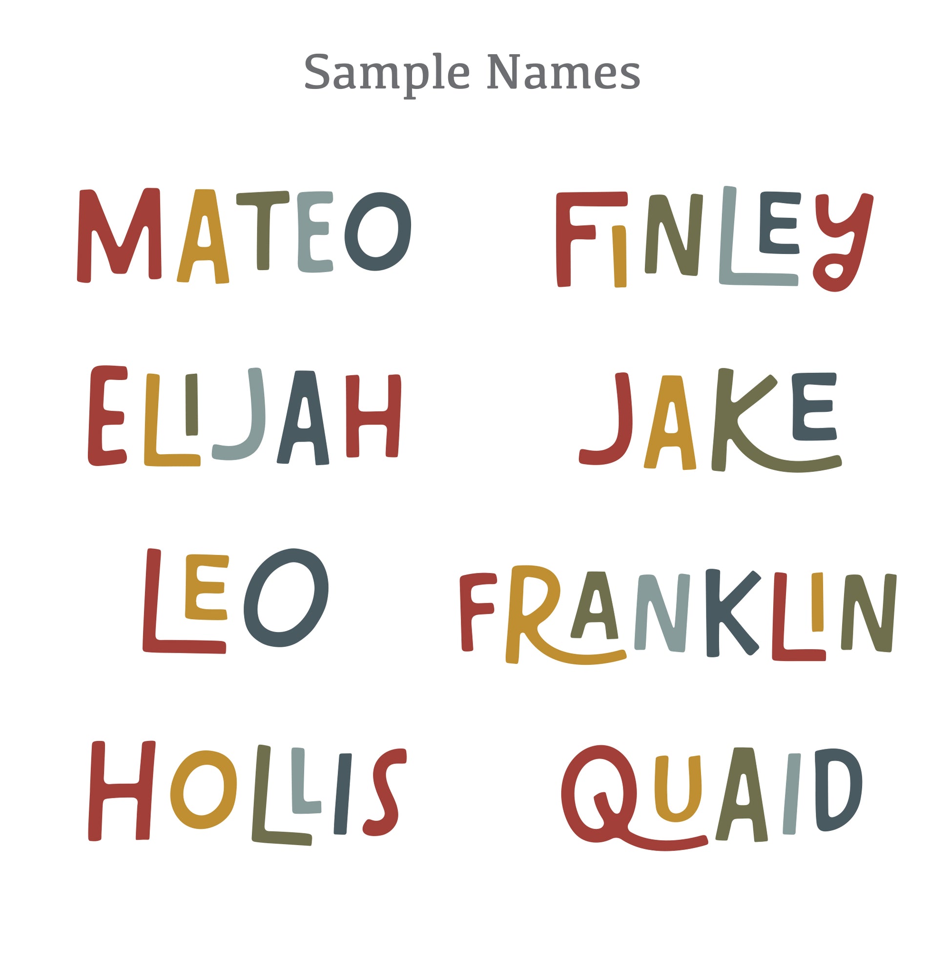 Retro Clay Letters | Primary Rainbow