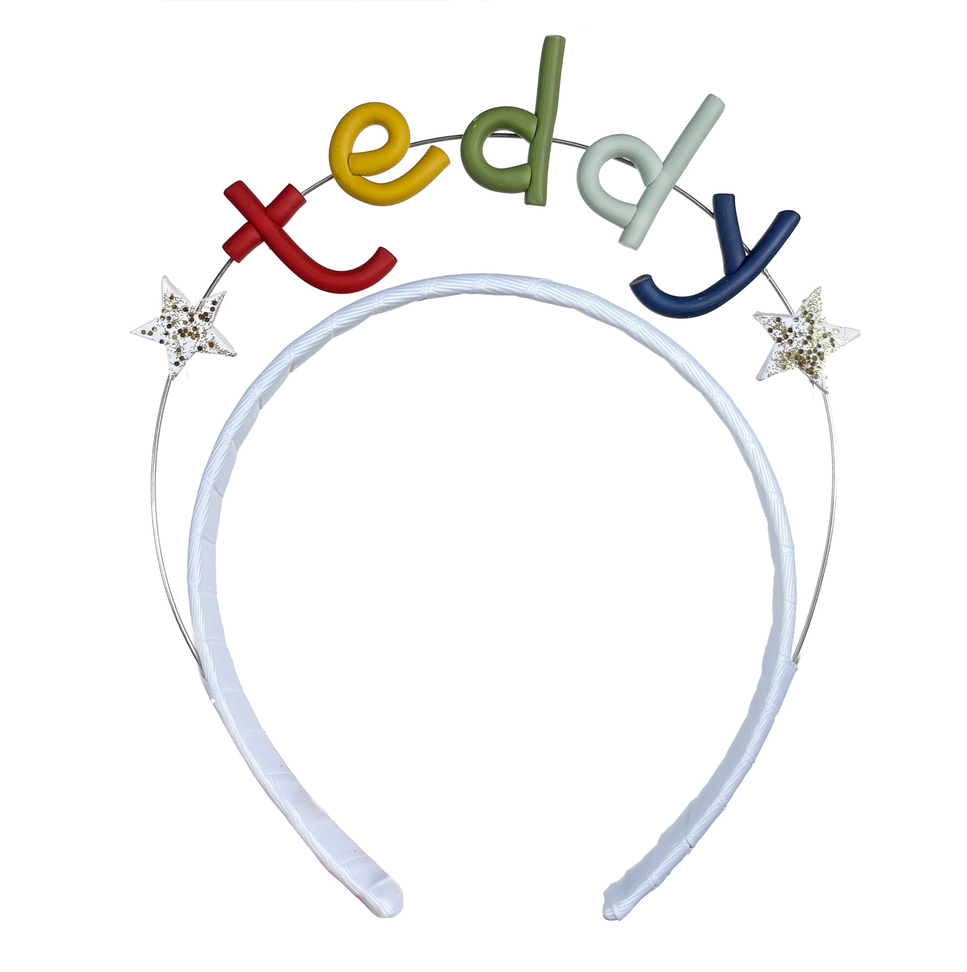 Personalized Birthday Headband | Single Primary Rainbow