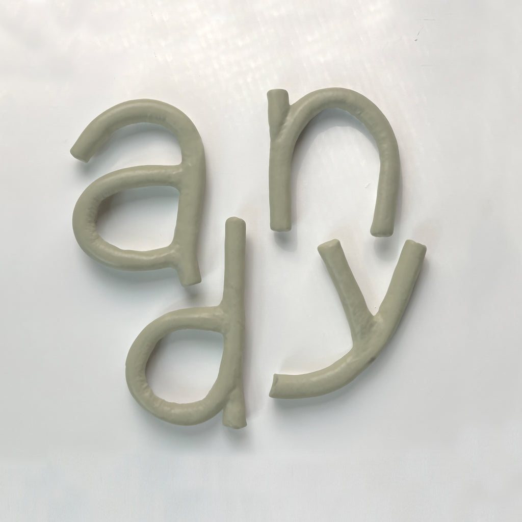 Clay Letters | Cypress Green