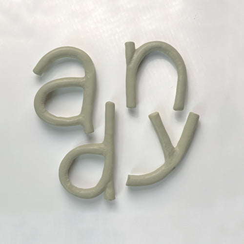 Clay Letters | Cypress Green