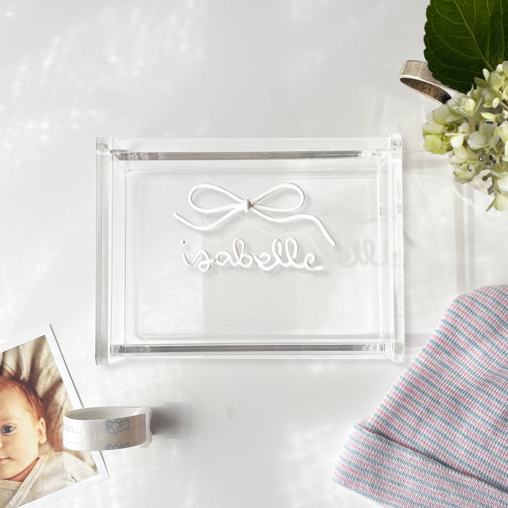 Personalized Acrylic Keepsake Box