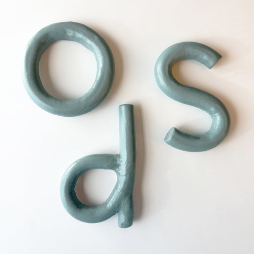 Clay Letters | French Blue