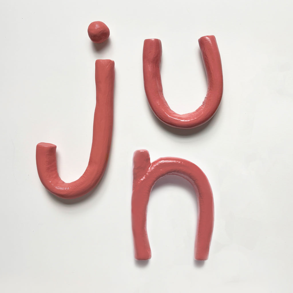 Clay Letters | Dark Pink