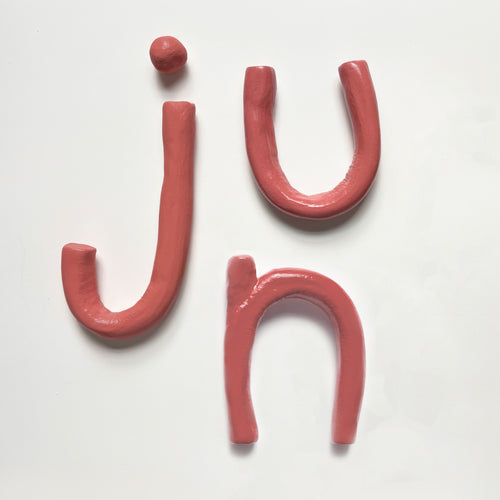 Clay Letters | Dark Pink