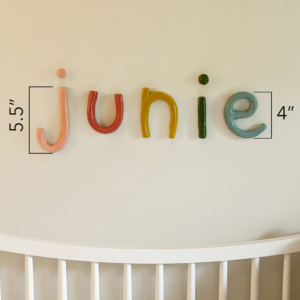Clay Letters | Rainbow
