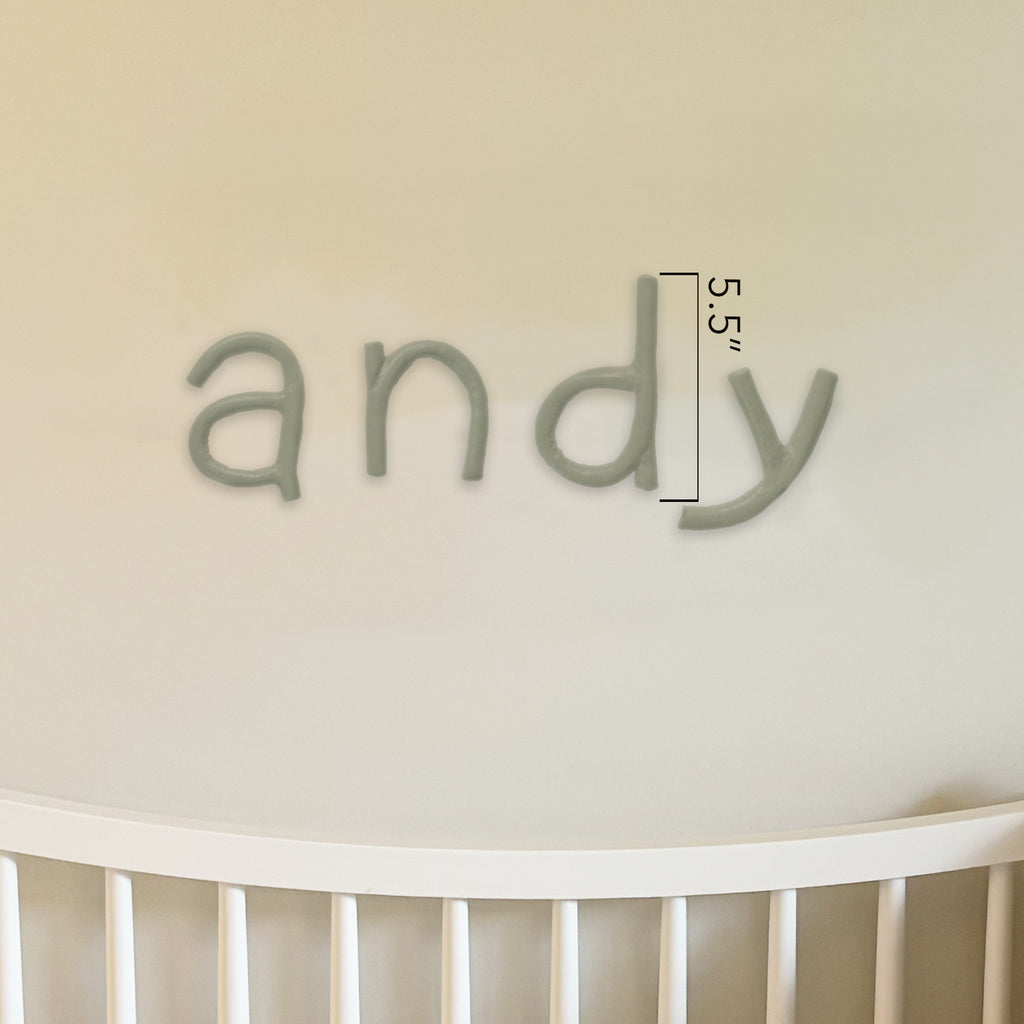 Clay Letters | Cypress Green
