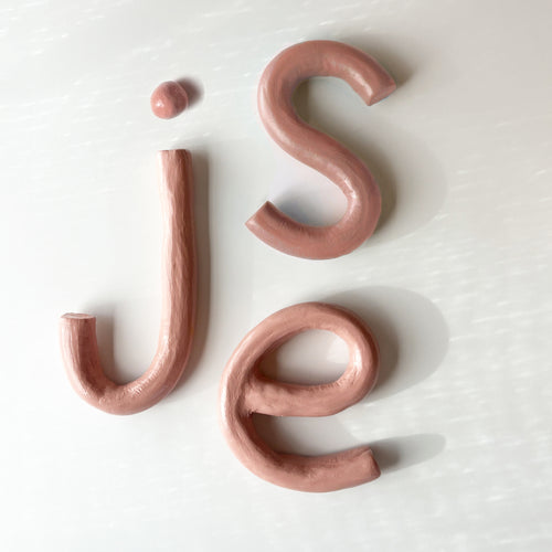Clay Letters | Blush Pink