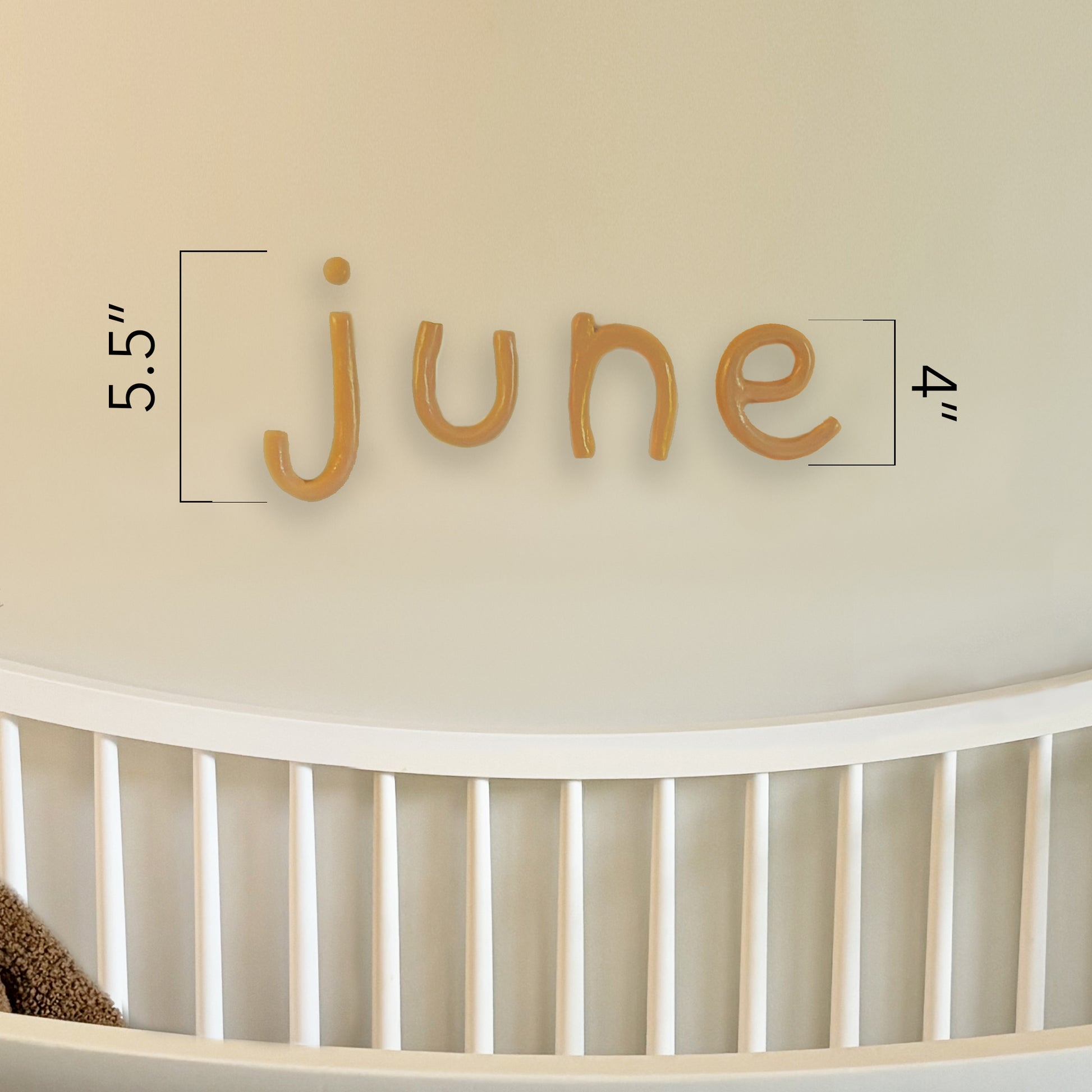Clay Letters | Mustard