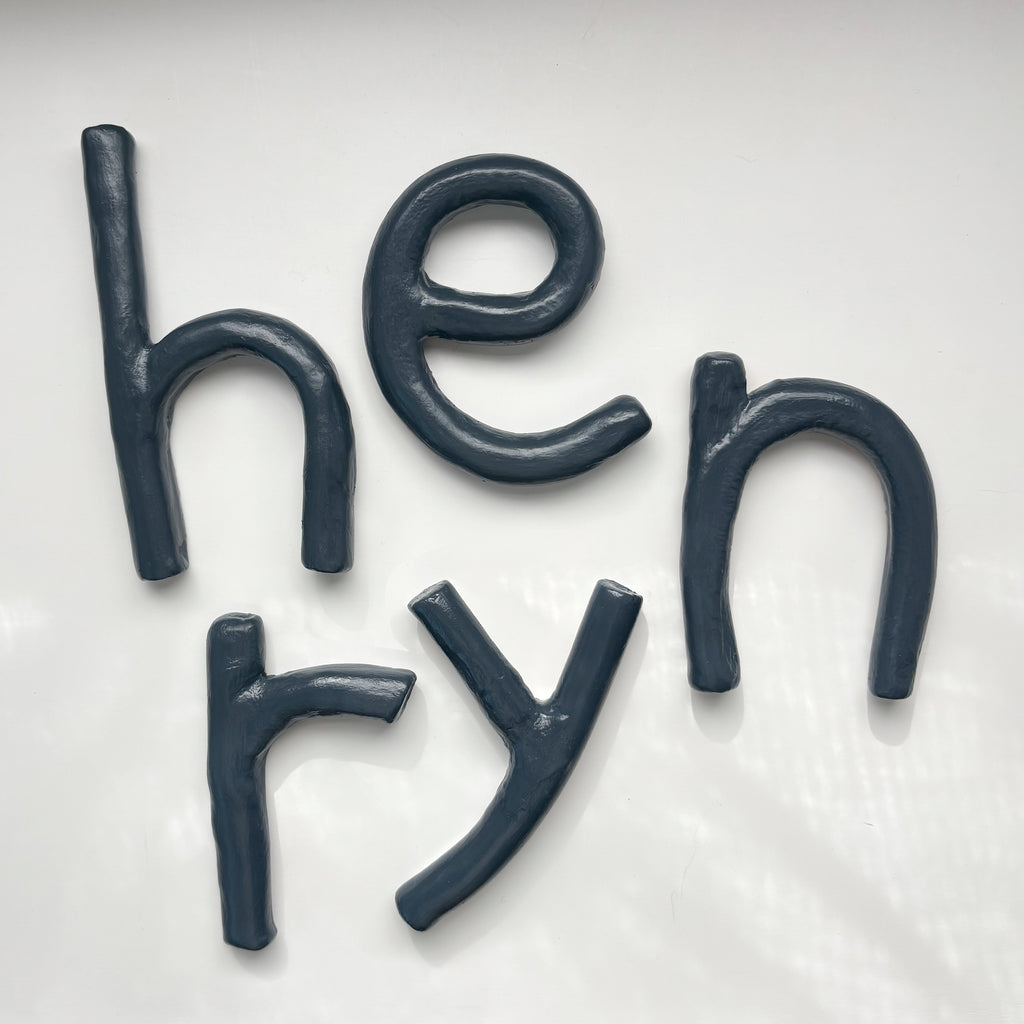 Clay Letters | Navy